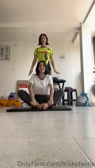 Friskytwins Twin Acrobatic Yoga Poses OnlyFans Video Leaked