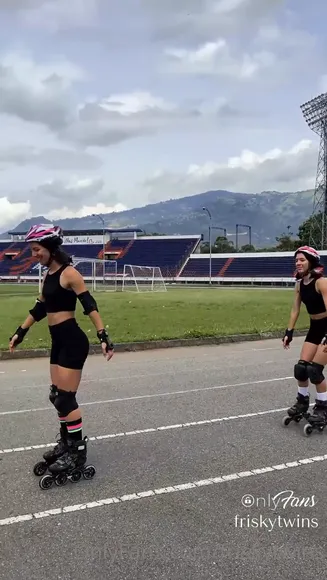 Friskytwins Skating Track Tease OnlyFans Video Leaked