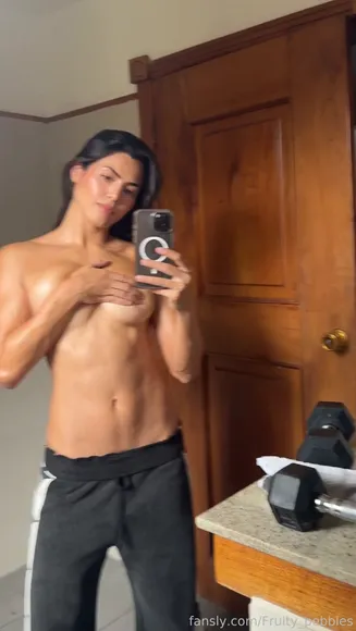 Fruity_pebbles_ Topless Abs Flexing OnlyFans Video Leaked