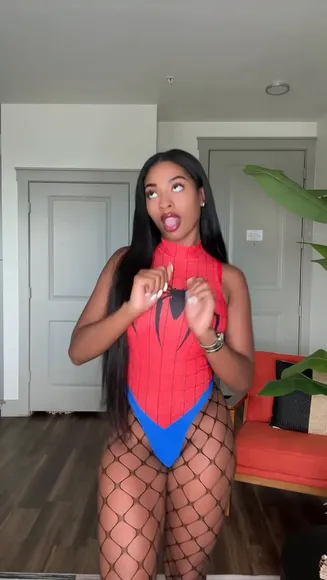 Ggwiththewap Spider Bodysuit Tease OnlyFans Video Leaked