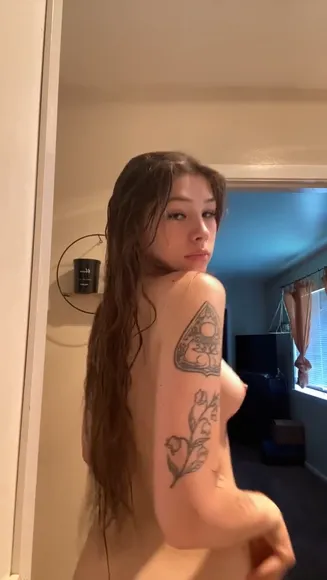 Ghostegirl Topless Wet Hair Tease OnlyFans Video Leaked