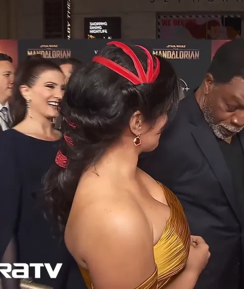 Ginacarano Gold Strapless Dress Reveal OnlyFans Video Leaked