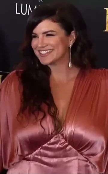 Ginacarano Silk Gown Cleavage Display OnlyFans Video Leaked