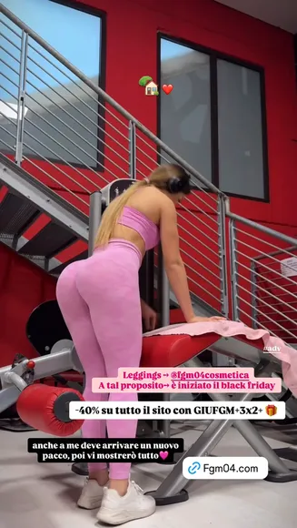 Giuliacorrado__ Pink Leggings Gym Flex OnlyFans Video Leaked