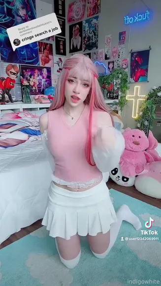 Goddessindigoo_x Pink Hair Tease OnlyFans Video Leaked