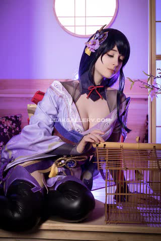 Gumiho Cleavage-Baring Kimono Pose OnlyFans Photo Leaked