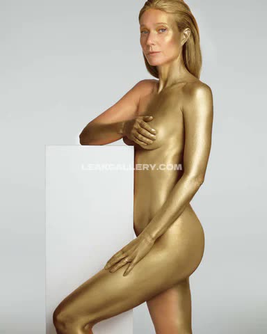 Gwynethpaltrow Gold Painted Full Body OnlyFans Photo Leaked