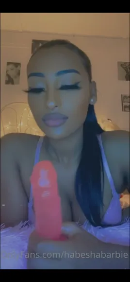 Habeshabarbie Pink Dildo Tease OnlyFans Video Leaked