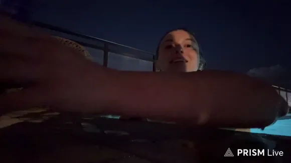 Haileygranger14 Pink Bikini Poolside Pose OnlyFans Video Leaked