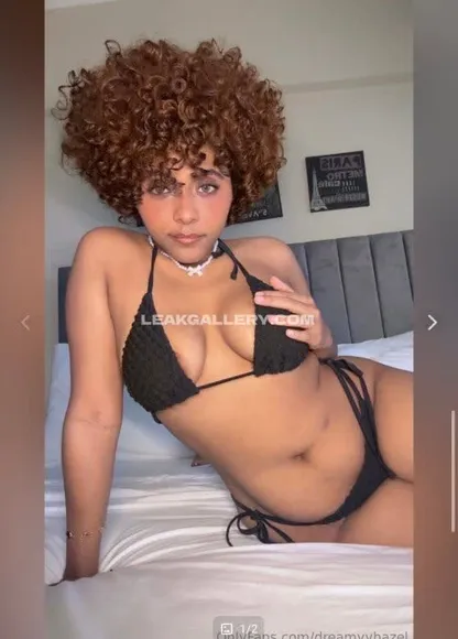 Hazel Black Lacy Bikini Pose OnlyFans Photo Leaked