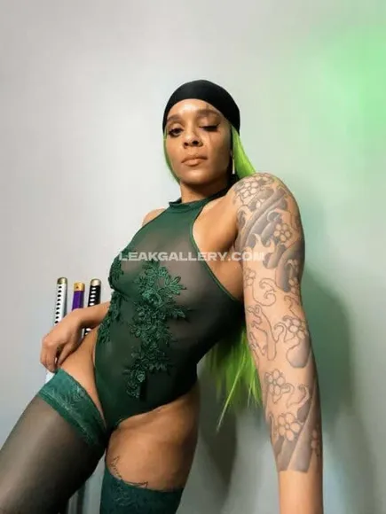 Heyitsalice Sheer Green Bodysuit Tease OnlyFans Photo Leaked