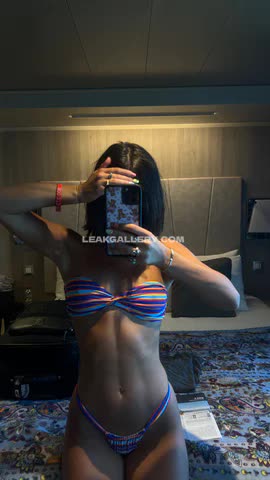 Hopieschlenker Striped Bikini Selfie OnlyFans Photo Leaked