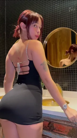 Ibaby Tight Black Dress Ass OnlyFans Video Leaked