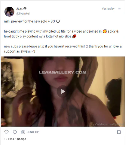 Ilysmkei Exclusive Leaked Nude OnlyFans #14365549