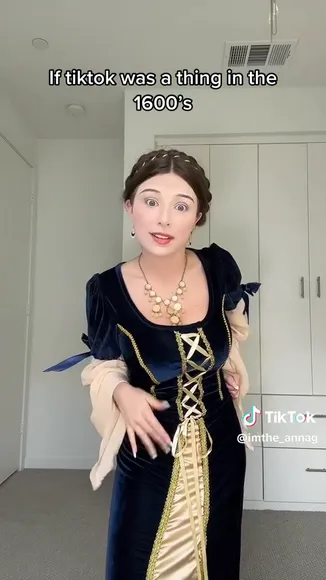 Imthe_annag Renaissance Dress Tease OnlyFans Video Leaked