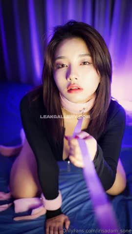 Irisadamsone Purple Strap Tease OnlyFans Photo Leaked