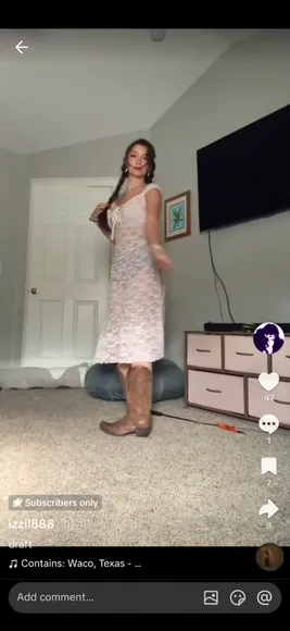 Isabelleleblanc888 Lace Dress Tease OnlyFans Video Leaked