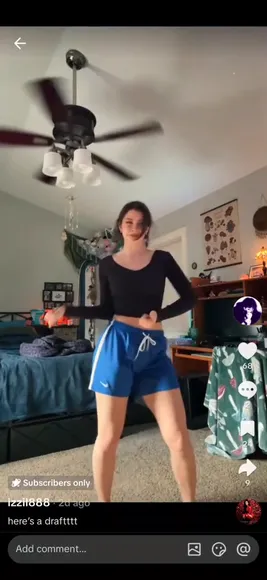 Isabelleleblanc888 Blue Shorts Dance Tease OnlyFans Video Leaked