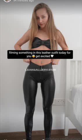 Isabelxm Leather Outfit Tease OnlyFans Photo Leaked