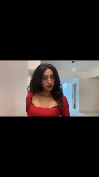 Jananivisalakshi Red Top Tease OnlyFans Video Leaked