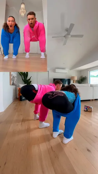 Jasminka954 Bent Over Blue Sweatpants OnlyFans Video Leaked