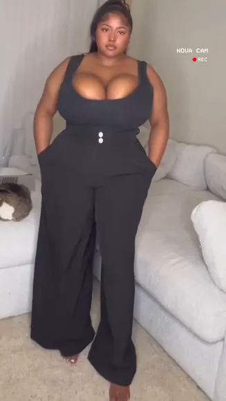 Jenellelolitiaa Deep Cleavage Jumpsuit Tease OnlyFans Video Leaked