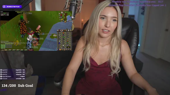 Jenna Red Dress Straddle OnlyFans Video Leaked