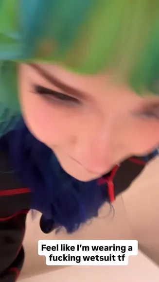 Jinx Ultraviolet Wet-Look Bodysuit Tease OnlyFans Video Leaked