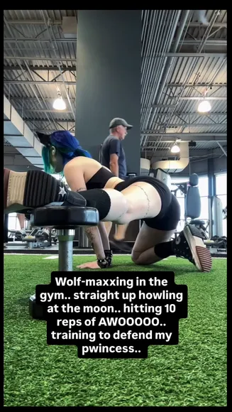 Jinx Ultraviolet Gym Wolf Pose Flex OnlyFans Video Leaked