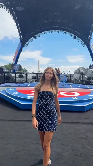 Kaitrumpgolfer Fishnet Dress Strut OnlyFans Video Leaked
