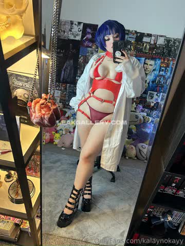 Kalaynokayy Red Bodysuit Strut OnlyFans Photo Leaked