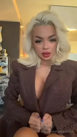Katja Krasavice Red Thong Ass Play OnlyFans Video Leaked
