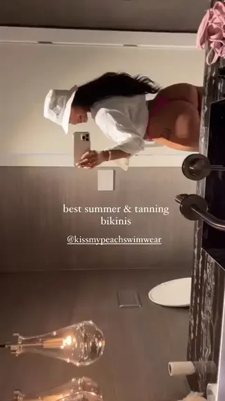 Katya Elise Henry Pink Bikini Ass Shot OnlyFans Video Leaked