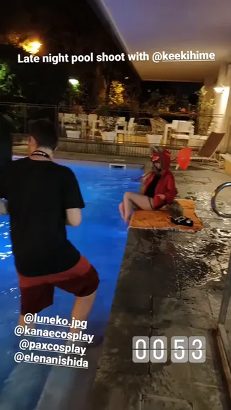 Keekihime Poolside Cosplay Tease OnlyFans Video Leaked