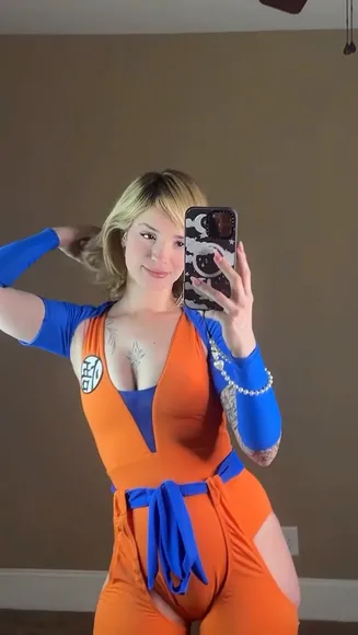 Khaleesibb Orange Bodysuit Thigh Gap OnlyFans Video Leaked