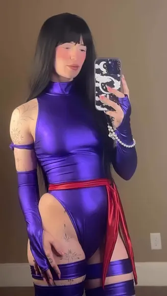 Khaleesibb Purple Bodysuit Thigh Gap OnlyFans Video Leaked