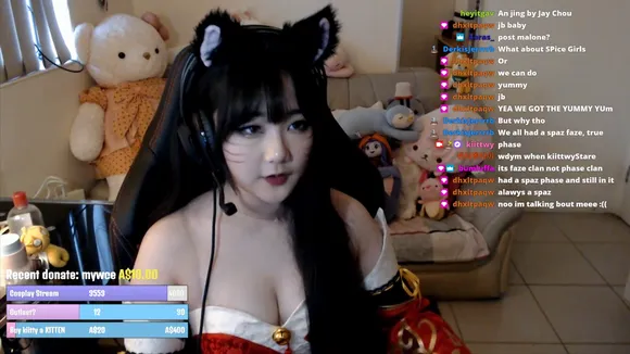 Kiittwy Cat Ears Cosplay Tease OnlyFans Video Leaked