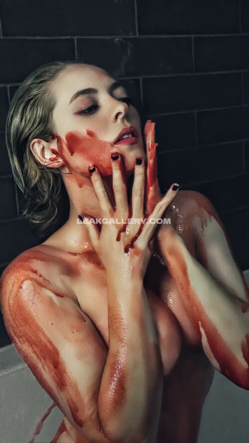 Kirstenriaa Bloody Body Paint Tease OnlyFans Photo Leaked