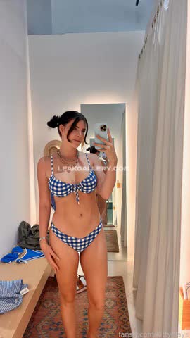 Kittyplays Checkered Bikini Selfie OnlyFans Photo Leaked
