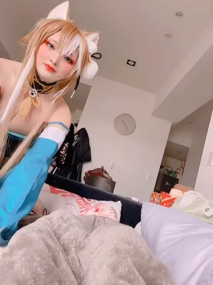 Komachi Cosplay Fox Ears Tease OnlyFans Video Leaked