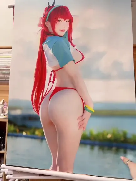 Komachi Red Hair Ass Pose OnlyFans Video Leaked