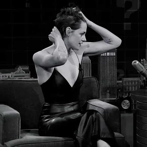 Kristenstewartx Black Bodysuit Pose OnlyFans Video Leaked
