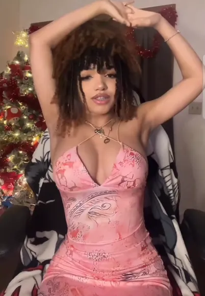Kvrtez Pink Dress Cleavage Tease OnlyFans Video Leaked
