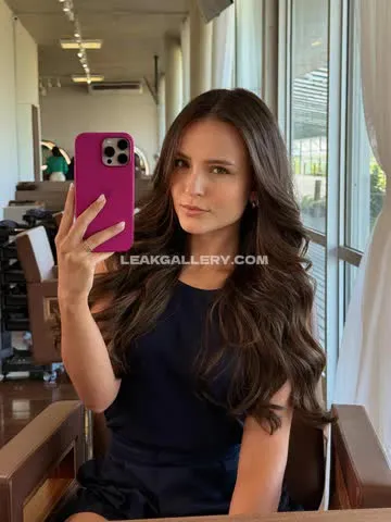 Larissamanoela Dark Blue Dress Selfie OnlyFans Photo Leaked