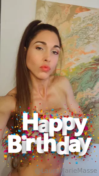 Lauramariemasse Topless Birthday Tease OnlyFans Video Leaked