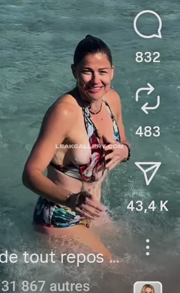 Laure_boulleau Bikini Top Adjustment OnlyFans Photo Leaked