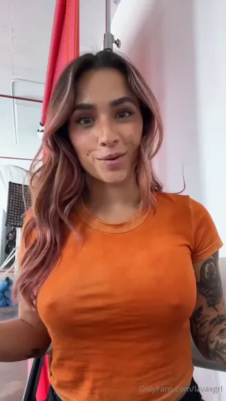 Lavaxgrl Tight Orange Top Tease OnlyFans Video Leaked