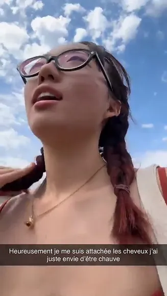 Laviedechlochette2 Red Top Outdoor Tease OnlyFans Video Leaked