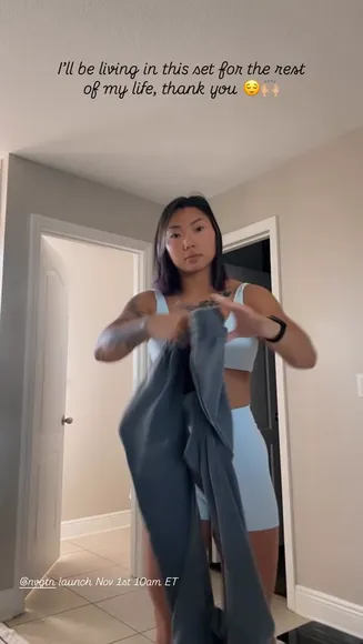 Leighlaurel Light Blue Sports Bra OnlyFans Video Leaked