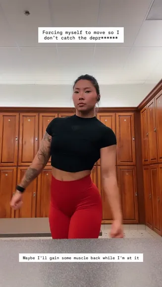 Leighlaurel Red Leggings Muscle Flex OnlyFans Video Leaked